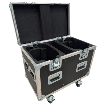Twin Chauvet Maverick Force 2 Beamwash Flightcase